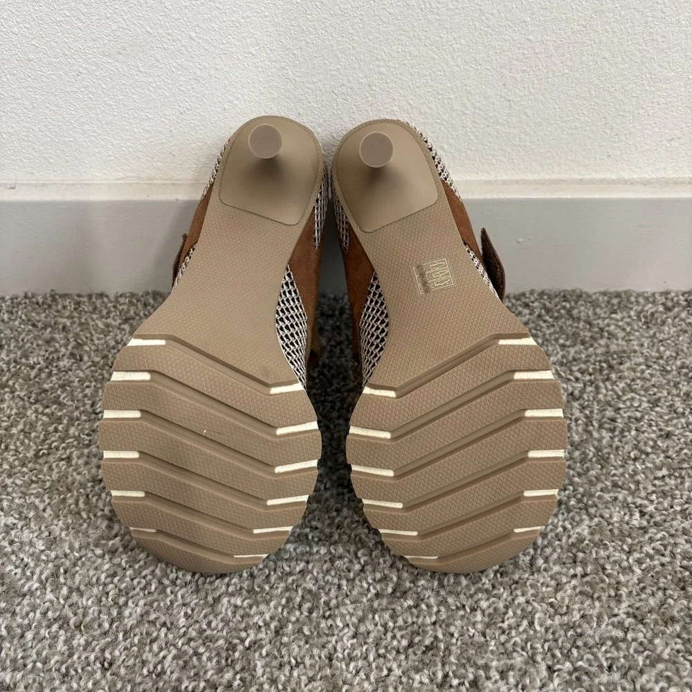 SNEEX The Tepper Beige Hy Heels Size 6 Women's Sneakers Pumps Spain Mesh Leather
